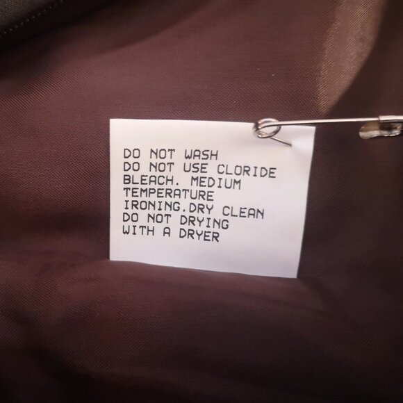 Barney's New York Ladies Size 8 Dark Brown Lined Made in Italy Lined Skirt - Picture 7 of 9